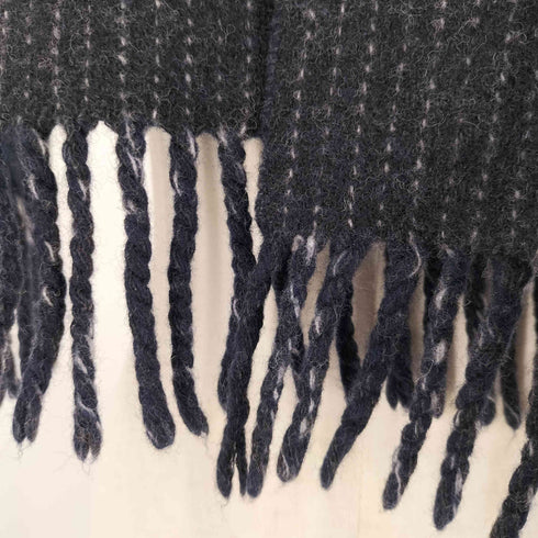 ポロラルフローレン POLO RALPH LAUREN 90s 同色 ポニー刺繍 ストライプ ラムズウール マフラー メンズ